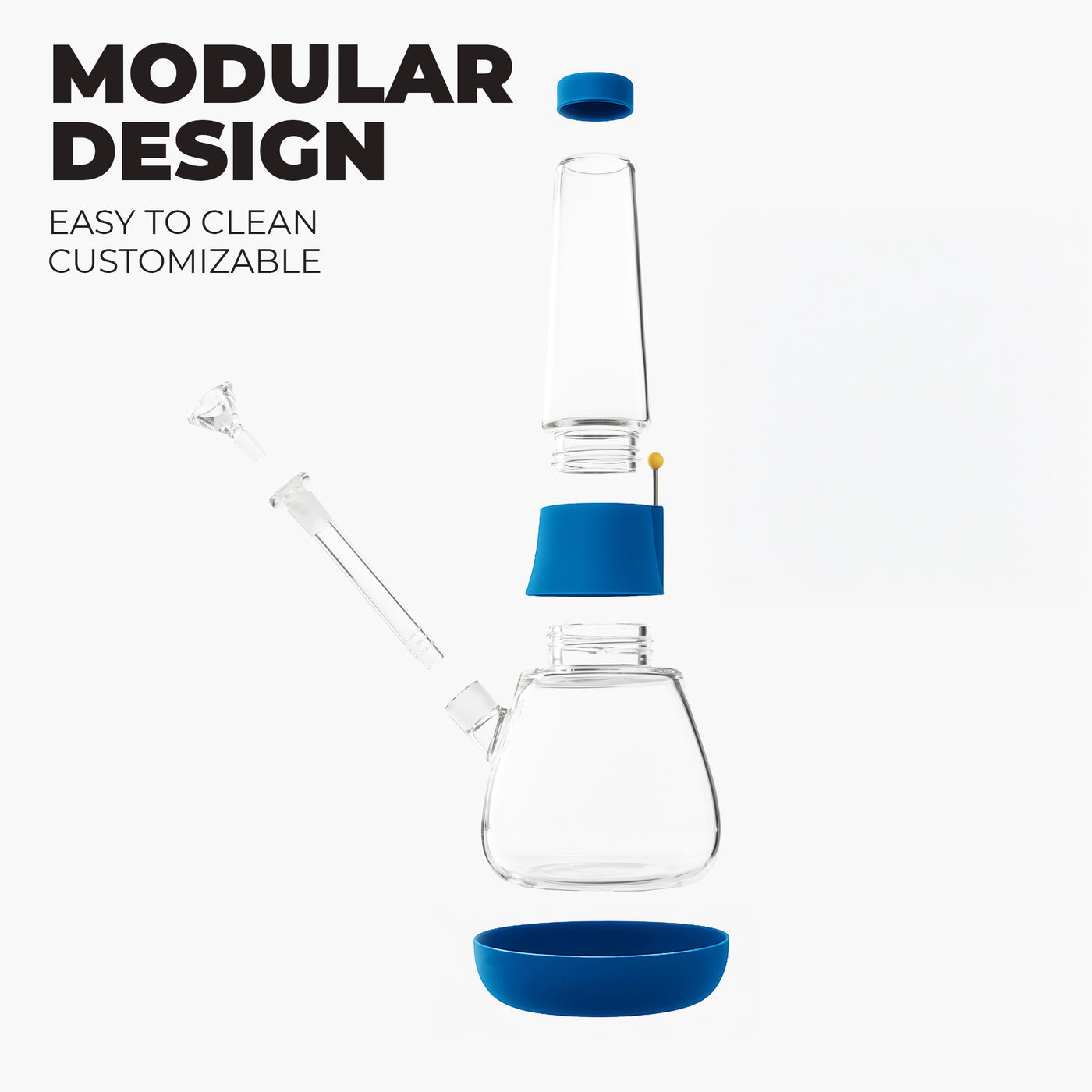 Midnight Blue Modular Bong - Weeday – Weday